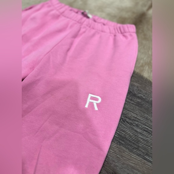 Ragdoll LA Oversized Joggers Medium Pink Sweatpants Casual Streetwear Women - Picture 2 of 7